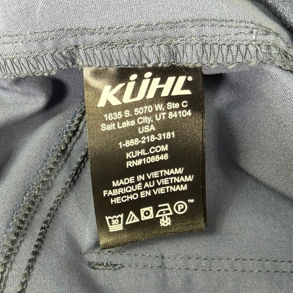 Kuhl Freeflex Shorts Mens Small Charcoal Blue Hiking Outdoor Pull On 7.5" Inseam - Picture 7 of 14